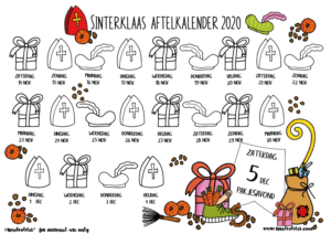 Sinterklaas aftelkalender 2020