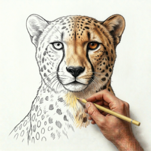 kleurplaten cheetah