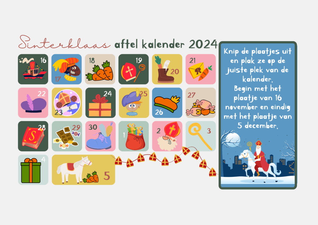 Sinterklaas aftelkalender 2024