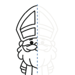 symmetrie tekening Sint