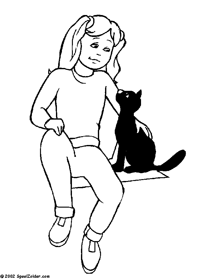 kleurplaat thema dierendag