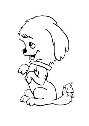 kleurplaten honden
