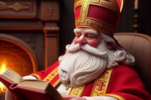 Sinterklaas met het grote boek